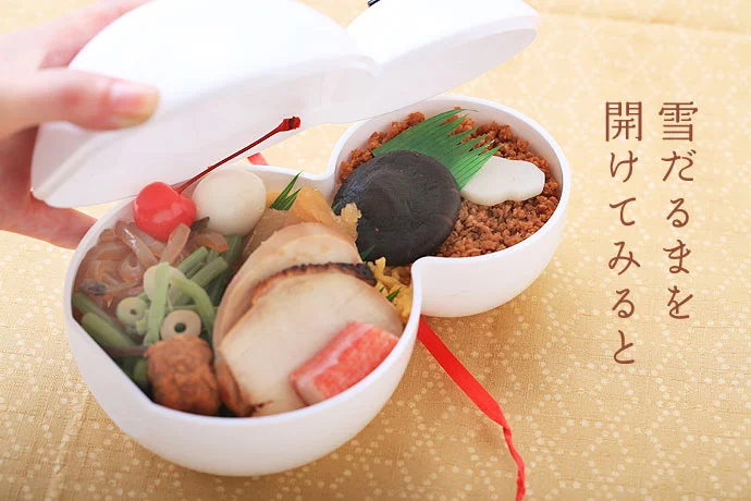 雪だるま弁当(中身)