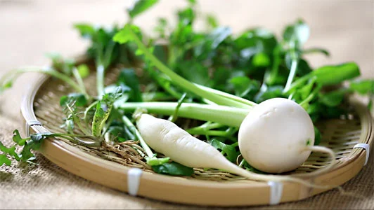 七草粥　七草がゆ　すずな　すずしろ