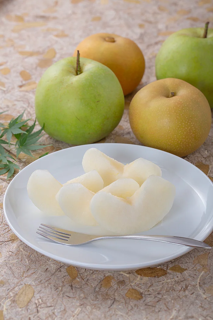 新潟市江南区のみずみずしい梨
