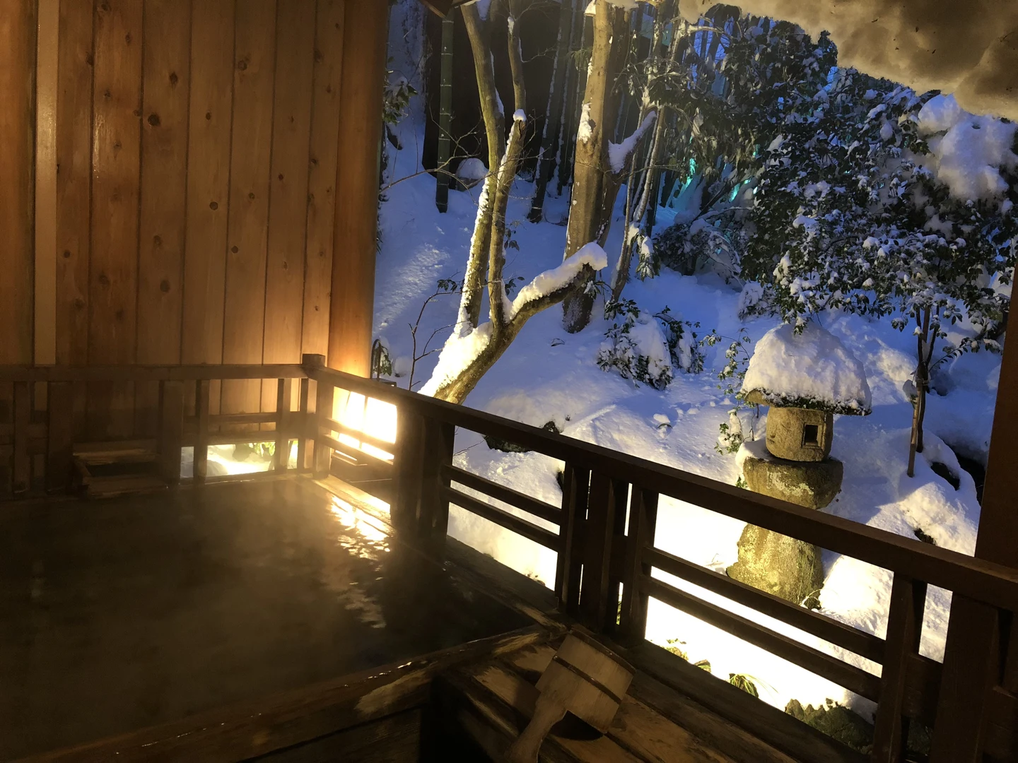 竹ばやしの湯 雪見露天風呂