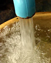 角屋旅館の温泉源泉