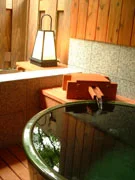 秋・紅葉の露天風呂