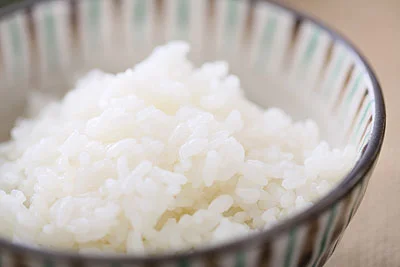 コシヒカリごはんと炊き立ての湯気