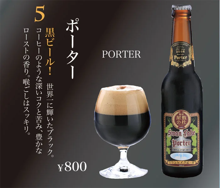 スワンレイクビール　SWANLAKE BEER ポーター